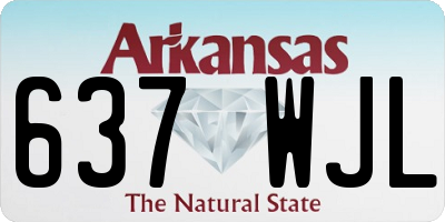 AR license plate 637WJL
