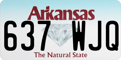 AR license plate 637WJQ