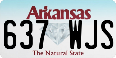 AR license plate 637WJS
