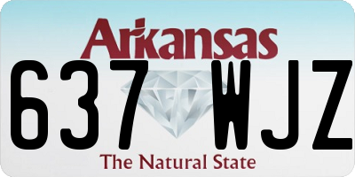 AR license plate 637WJZ
