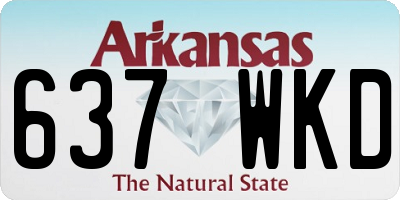AR license plate 637WKD
