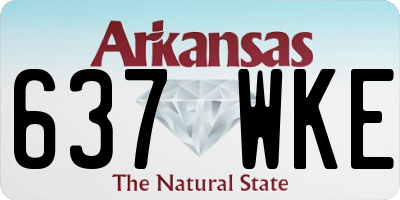 AR license plate 637WKE