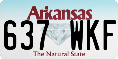 AR license plate 637WKF