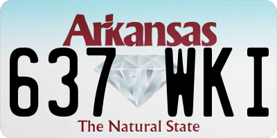 AR license plate 637WKI