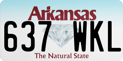 AR license plate 637WKL