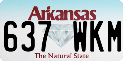 AR license plate 637WKM