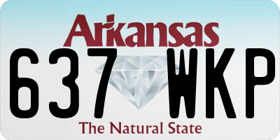 AR license plate 637WKP