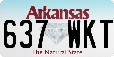 AR license plate 637WKT