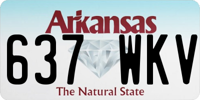 AR license plate 637WKV