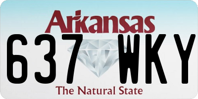 AR license plate 637WKY