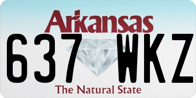 AR license plate 637WKZ