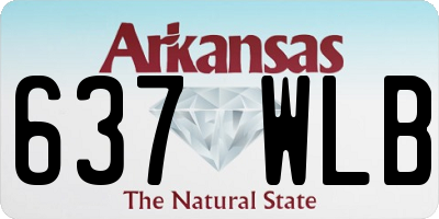 AR license plate 637WLB