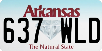 AR license plate 637WLD