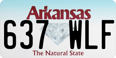 AR license plate 637WLF