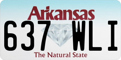AR license plate 637WLI