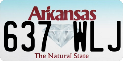 AR license plate 637WLJ