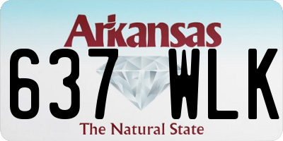 AR license plate 637WLK
