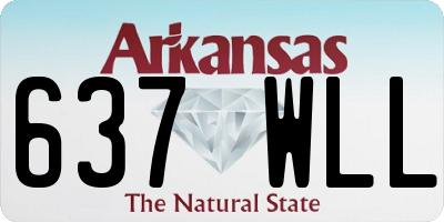 AR license plate 637WLL