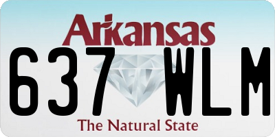 AR license plate 637WLM