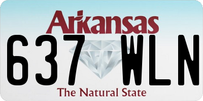 AR license plate 637WLN