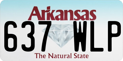 AR license plate 637WLP