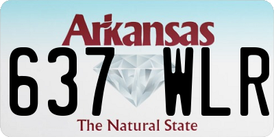 AR license plate 637WLR