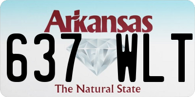 AR license plate 637WLT