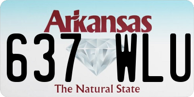 AR license plate 637WLU