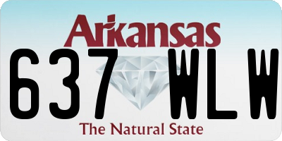 AR license plate 637WLW