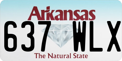 AR license plate 637WLX