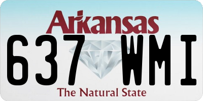 AR license plate 637WMI