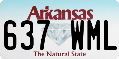 AR license plate 637WML