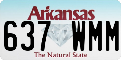 AR license plate 637WMM