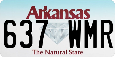 AR license plate 637WMR