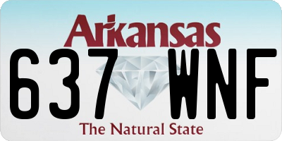 AR license plate 637WNF