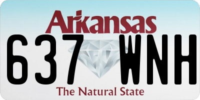 AR license plate 637WNH