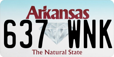 AR license plate 637WNK