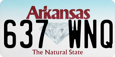 AR license plate 637WNQ