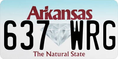 AR license plate 637WRG