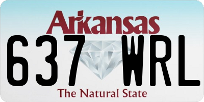 AR license plate 637WRL