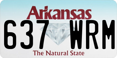 AR license plate 637WRM