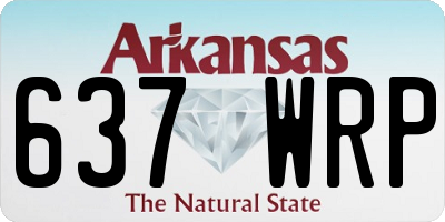 AR license plate 637WRP