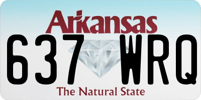 AR license plate 637WRQ