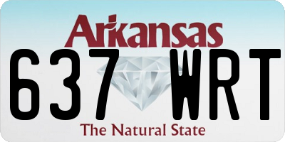 AR license plate 637WRT