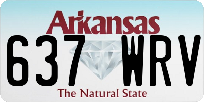 AR license plate 637WRV