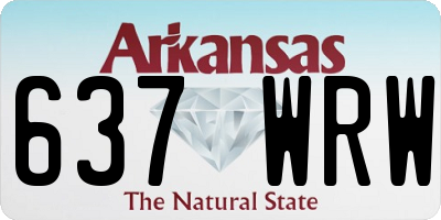 AR license plate 637WRW