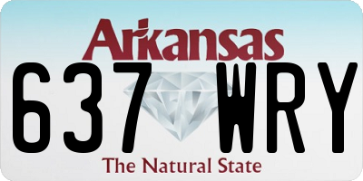 AR license plate 637WRY
