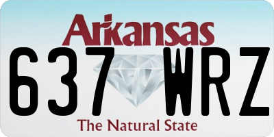 AR license plate 637WRZ