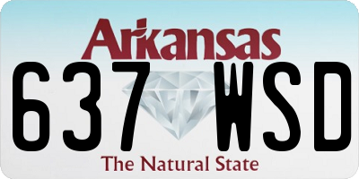 AR license plate 637WSD