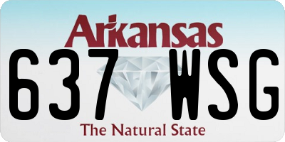 AR license plate 637WSG